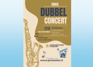Uniek dubbelconcert: 80 muzikanten in actie! Dubbelconcert PVO
