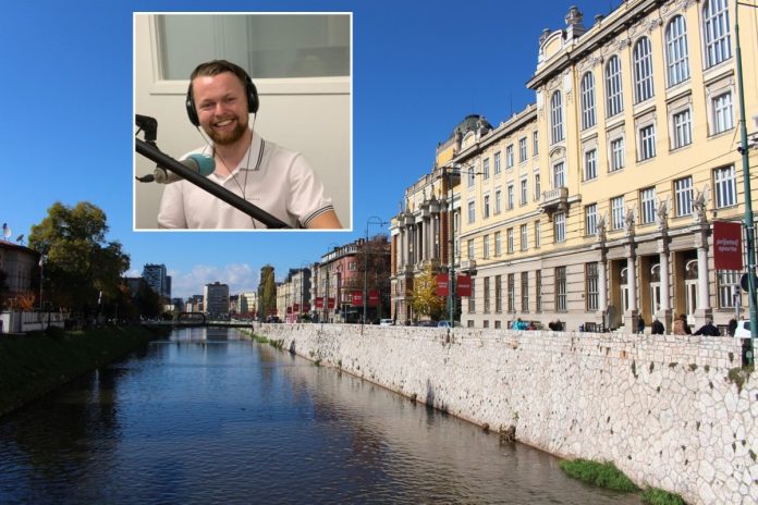 Sam van den Broek in Sarajevo Sam van den Broek in Sarajevo