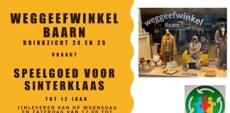 Weggeefwinkel Baarn vraagt SPEELGOED.