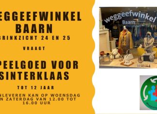 Weggeefwinkel Baarn vraagt SPEELGOED.
