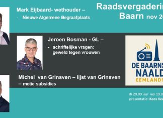 Gemeenteraad Baarn november 2025
