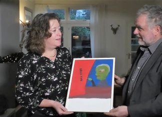 Prins Bernhard maakte excuus aan kok met schilderij Hanneke Kiel en Eugene Leenders met het excuusschilderij