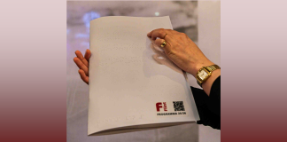 Braille flyer van Flint Amersfoort Braille flyer Flint