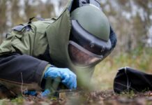 Mortiergranaat gevonden bij station Amersfoort EOD bompak