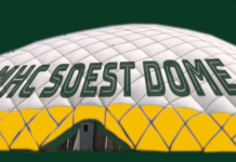 Das en winterweer doen blaashal MHC Soest de das om MHC Soest Dome