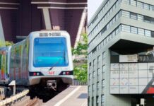 D66: metro in Amersfoort metro, foto RET, Nieuwsplein33