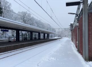 Sneeuw legt Eemland lam: reizigers en bezorgers trotseren de kou Sneeuw in Eemland