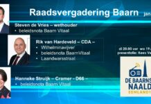 Raadsvergadering gem. Baarn jan 2026