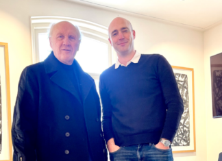 De Zaterdag Coulissen Herman van Veen en presentator Tim van Scheijen