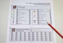 Niet één maar twee stemvakjes roodkleuren in Soest Proef met kleiner stembiljet in Soest