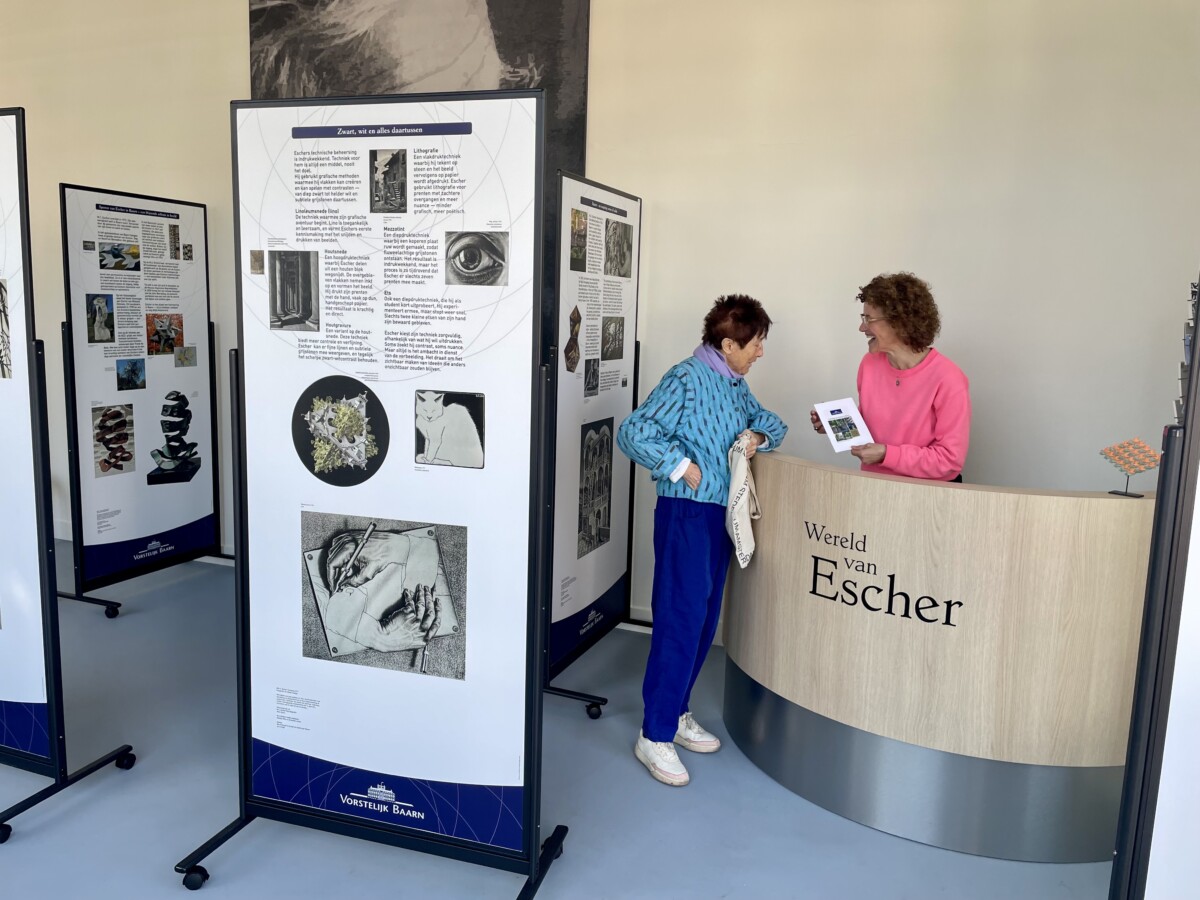Woensdag tot en met zaterdag is De wereld van Escher geopend Foto Celia de Vree Woensdag tot en met zaterdag is De wereld van Escher geopend Foto Celia de Vree
