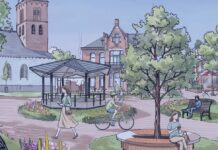 Mooie ideeën gevraagd voor ‘Dromen op de Brink’ VVD Baarn maakte een afbeelding van een levendigere Brink