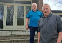 Eeuwfeest voor SO Soest: club blikt terug én vooruit Ton Mets en Leo Rauch (voor) bij SO Soest ivm 100-jarig jubileum