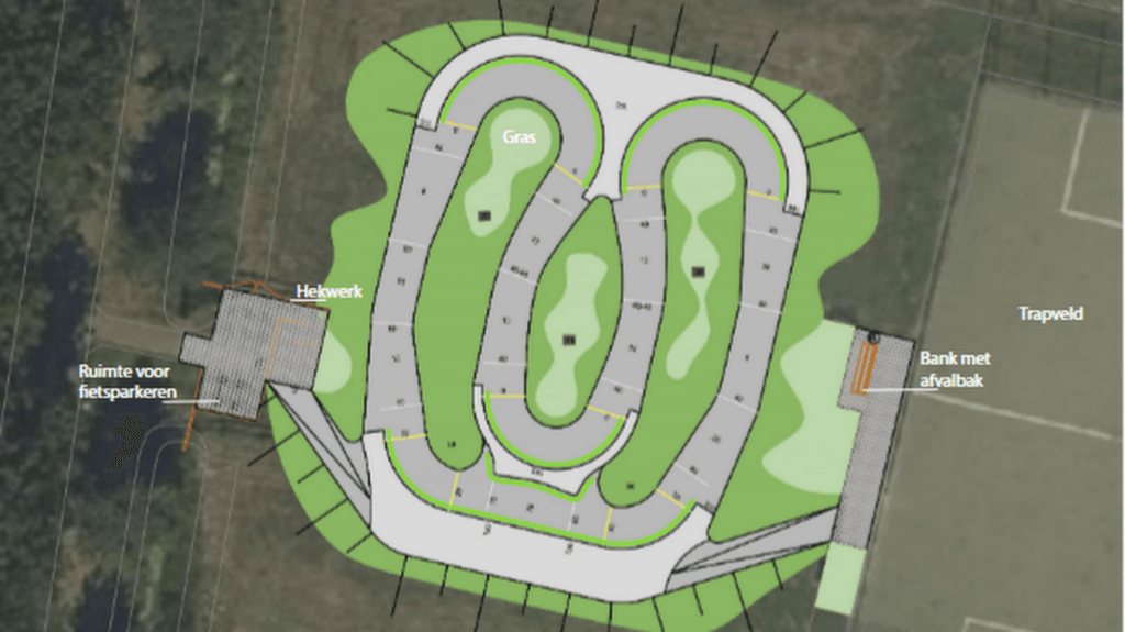 ontwerp fietsparcours Rengersweg