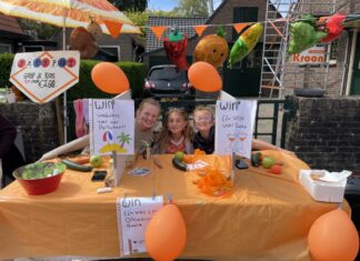 Fanfare in Bunschoten, ballonnen in Eemdijk