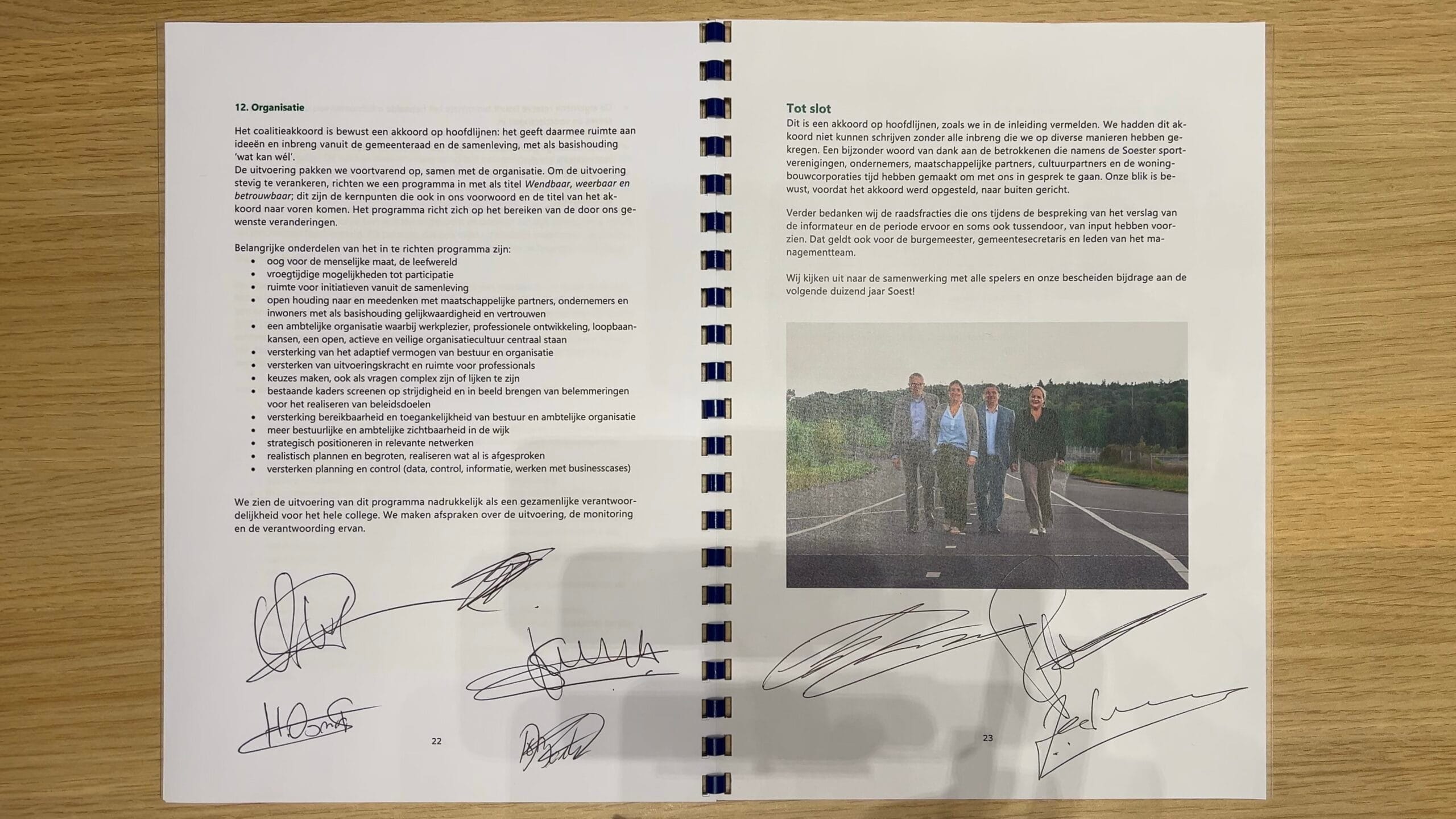 Hoofdlijnenakkoord ondertekend