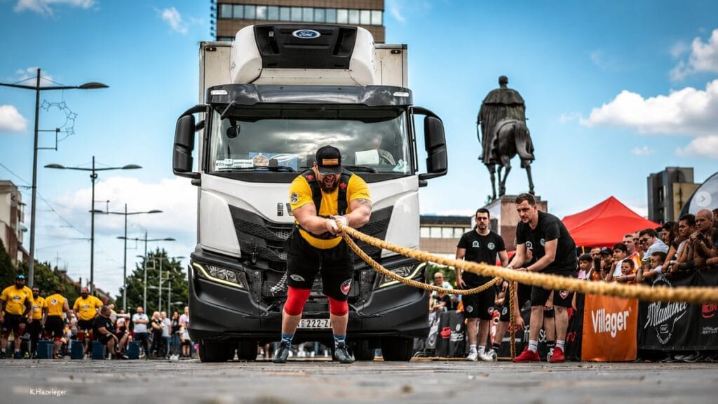 Kevin Hazeleger in actie