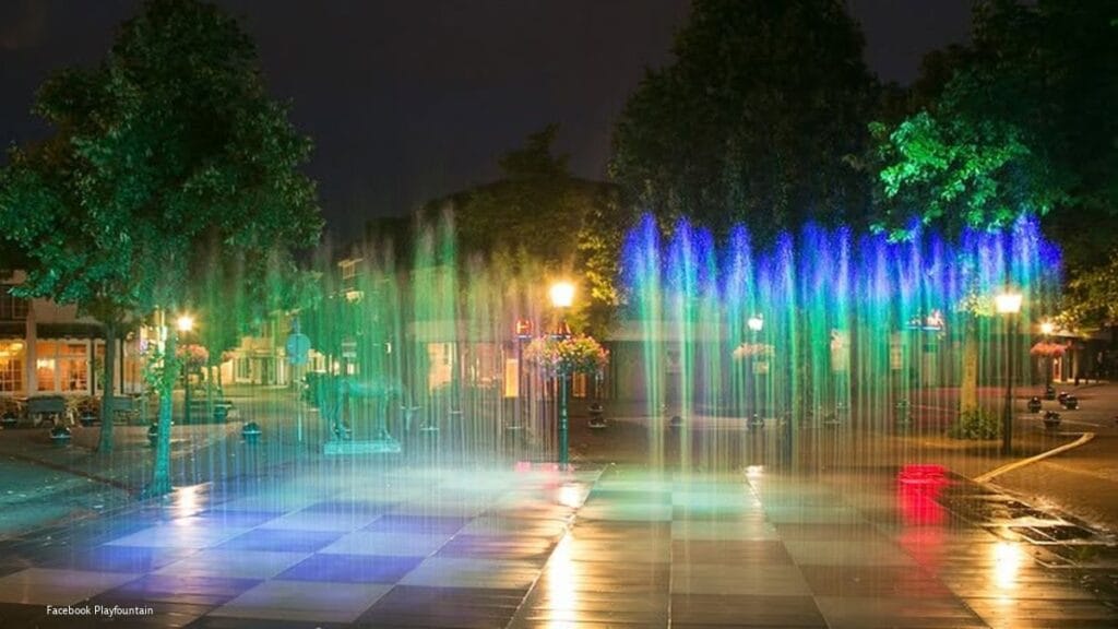 Playfountain op de Brink in 2015.