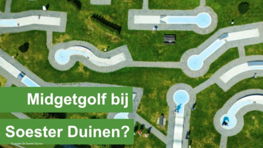Midgetgolfbaan bij De Soester Duinen van de baan