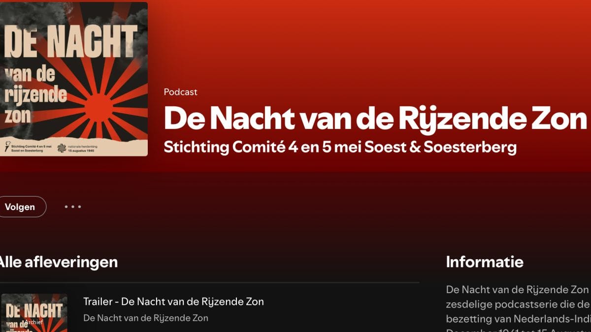 Podcast ‘De Nacht van de Rijzende Zon’ goed beluisterd Podcast ‘De Nacht van de Rijzende Zon’ goed beluisterd