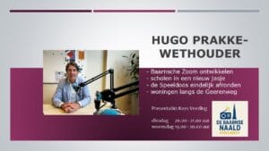 Kees Veerling in gesprek met wethouder Hugo Prakke.