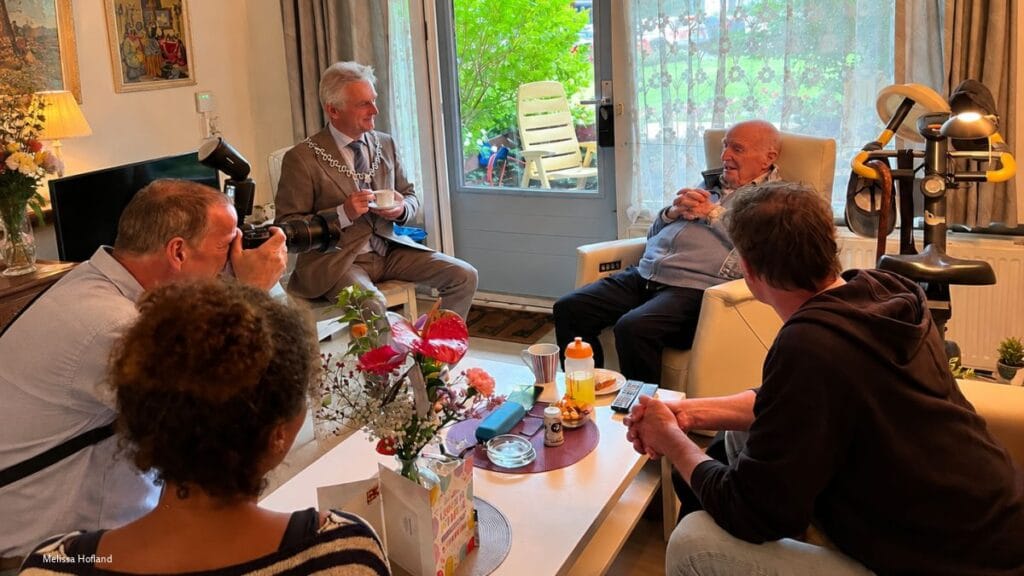 Roel Groenhoff, oudste inwoner van Soest en provincie Utrecht, 107 jaar!